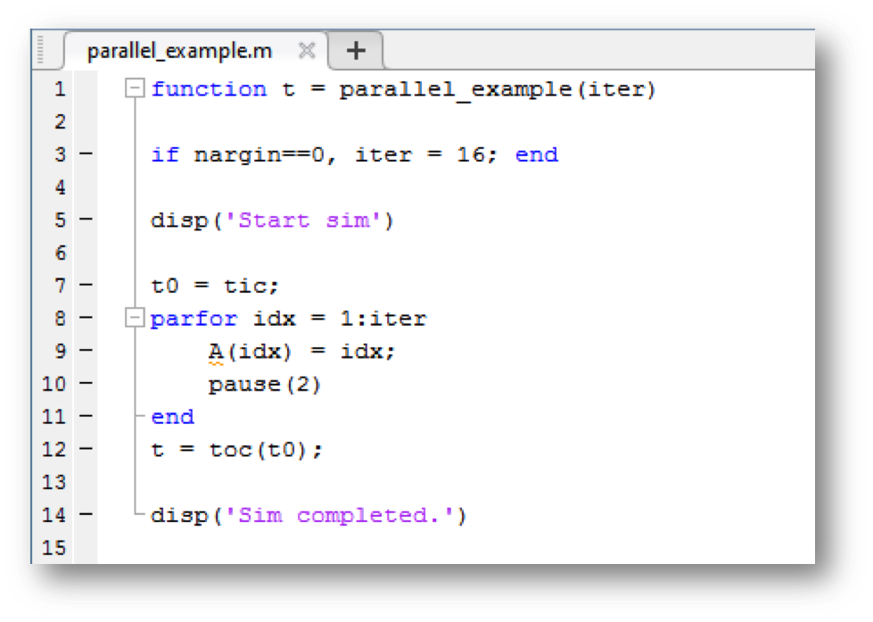 Code example