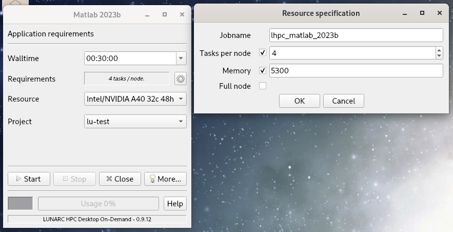 Code example
