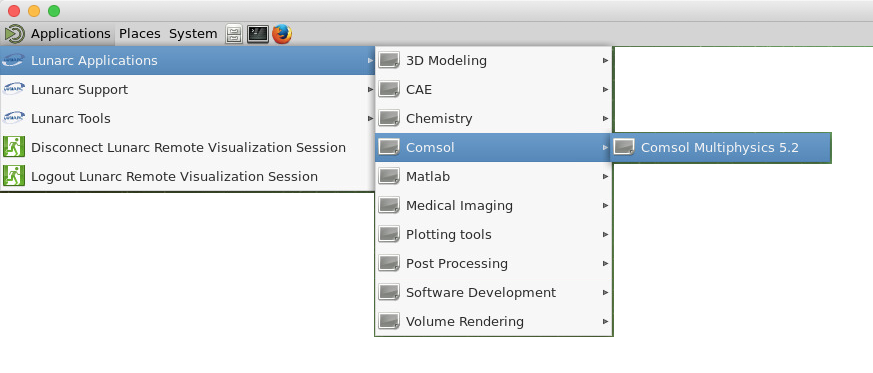 Start Comsol