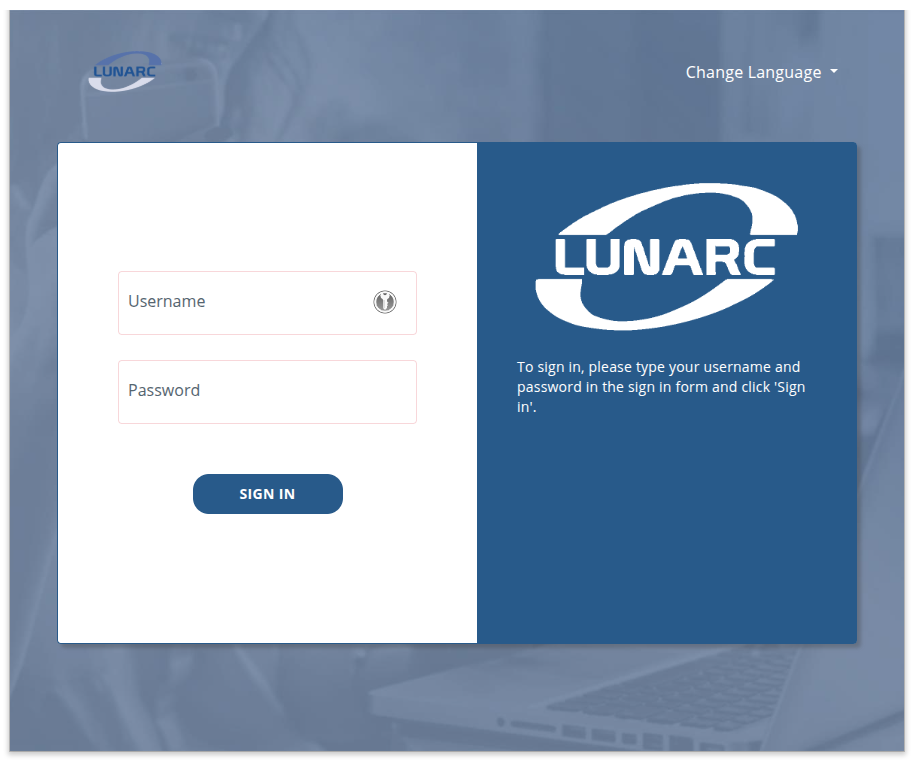 PhenixID self-service portal login screen